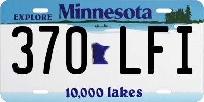 MN license plate 370LFI