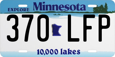 MN license plate 370LFP