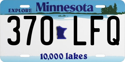 MN license plate 370LFQ