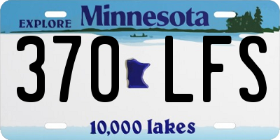 MN license plate 370LFS