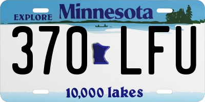 MN license plate 370LFU