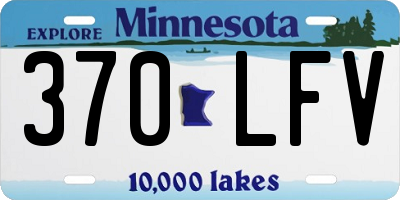 MN license plate 370LFV