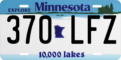 MN license plate 370LFZ