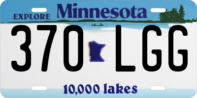 MN license plate 370LGG