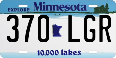 MN license plate 370LGR