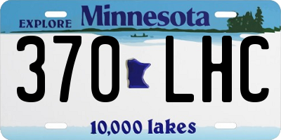 MN license plate 370LHC