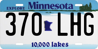 MN license plate 370LHG