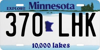 MN license plate 370LHK