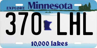 MN license plate 370LHL