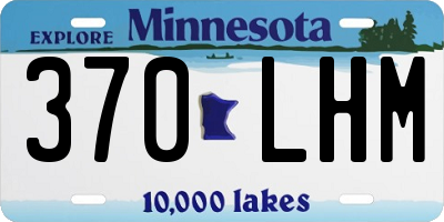MN license plate 370LHM