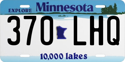 MN license plate 370LHQ