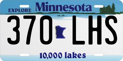 MN license plate 370LHS