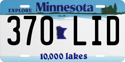 MN license plate 370LID