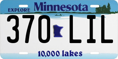 MN license plate 370LIL