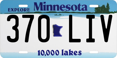 MN license plate 370LIV