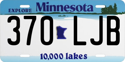 MN license plate 370LJB