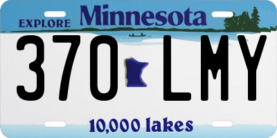 MN license plate 370LMY