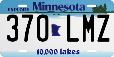 MN license plate 370LMZ