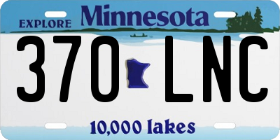 MN license plate 370LNC