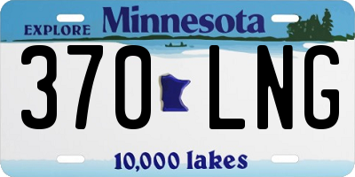 MN license plate 370LNG