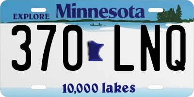 MN license plate 370LNQ