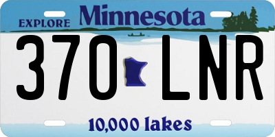 MN license plate 370LNR