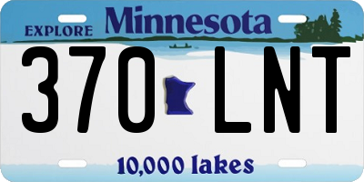 MN license plate 370LNT