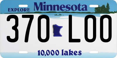 MN license plate 370LOO