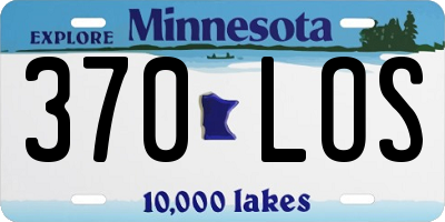 MN license plate 370LOS