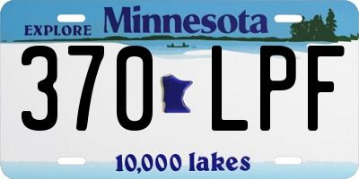 MN license plate 370LPF