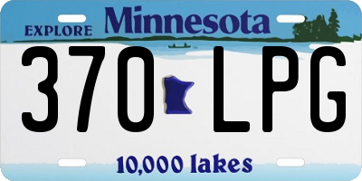 MN license plate 370LPG