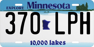 MN license plate 370LPH