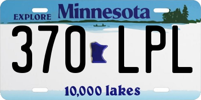 MN license plate 370LPL