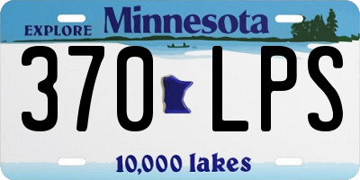 MN license plate 370LPS