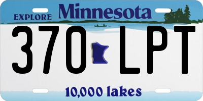MN license plate 370LPT
