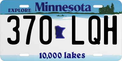 MN license plate 370LQH