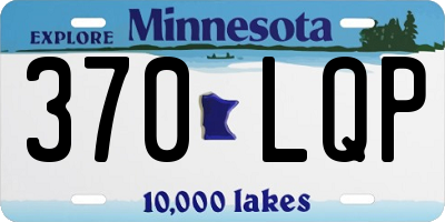 MN license plate 370LQP