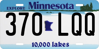 MN license plate 370LQQ