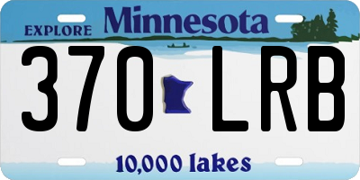 MN license plate 370LRB