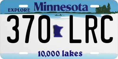 MN license plate 370LRC