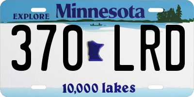 MN license plate 370LRD
