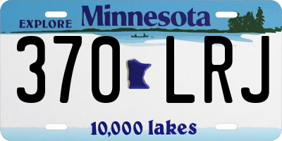 MN license plate 370LRJ