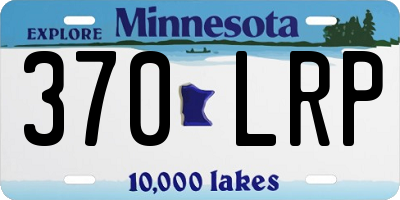 MN license plate 370LRP