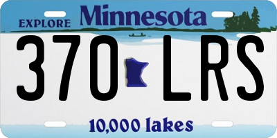 MN license plate 370LRS