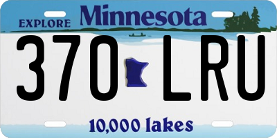 MN license plate 370LRU