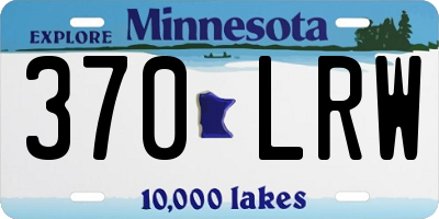 MN license plate 370LRW