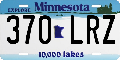 MN license plate 370LRZ