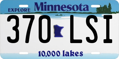 MN license plate 370LSI
