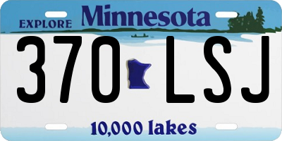 MN license plate 370LSJ