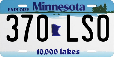 MN license plate 370LSO
